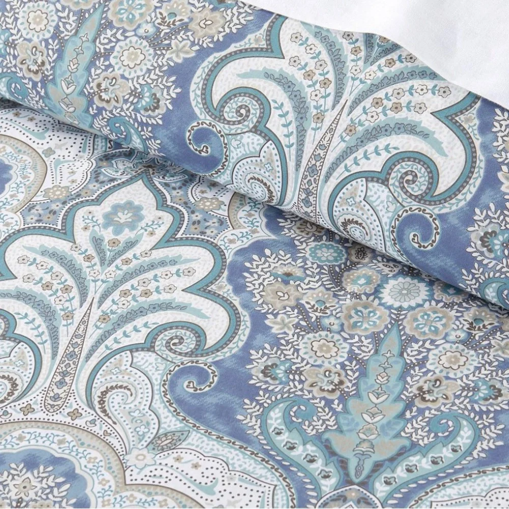 Pottery Barn Jordana Paisley Cotton Percale Duvet Cover